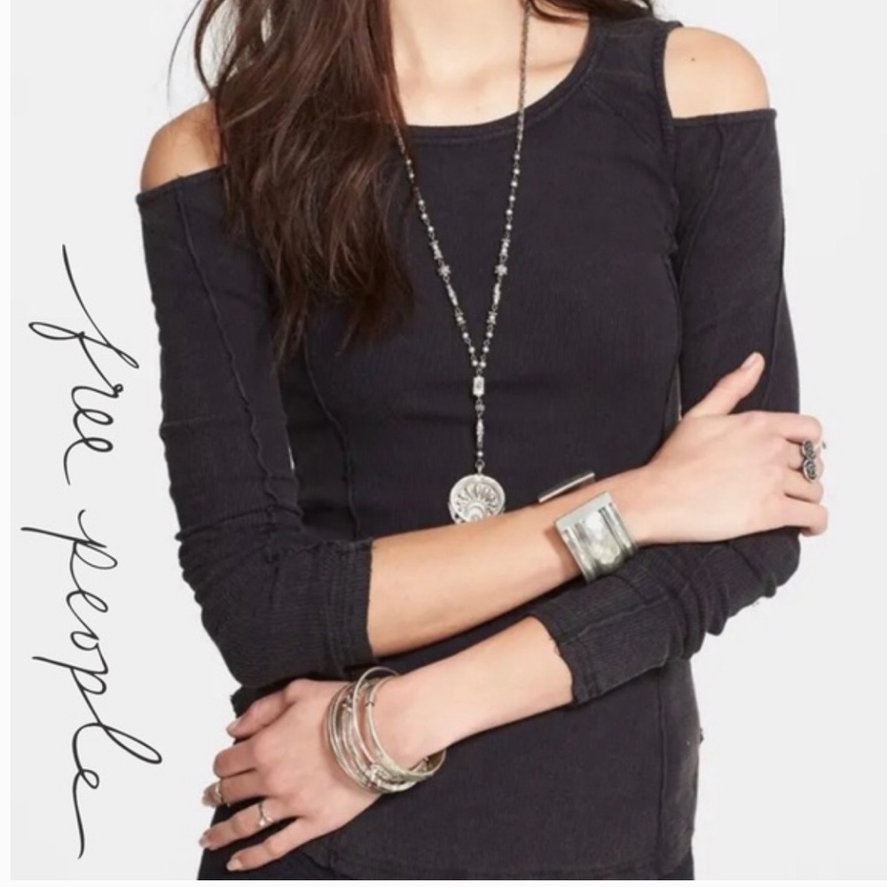 Free People Prima Ballerina Cold Shoulder top